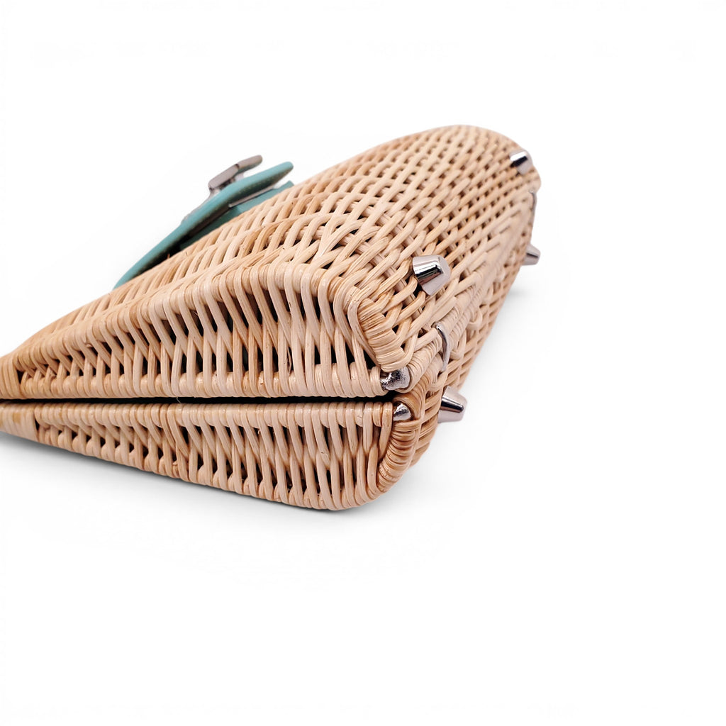 TIFFANY & CO. WICKER CLUTCH BAG