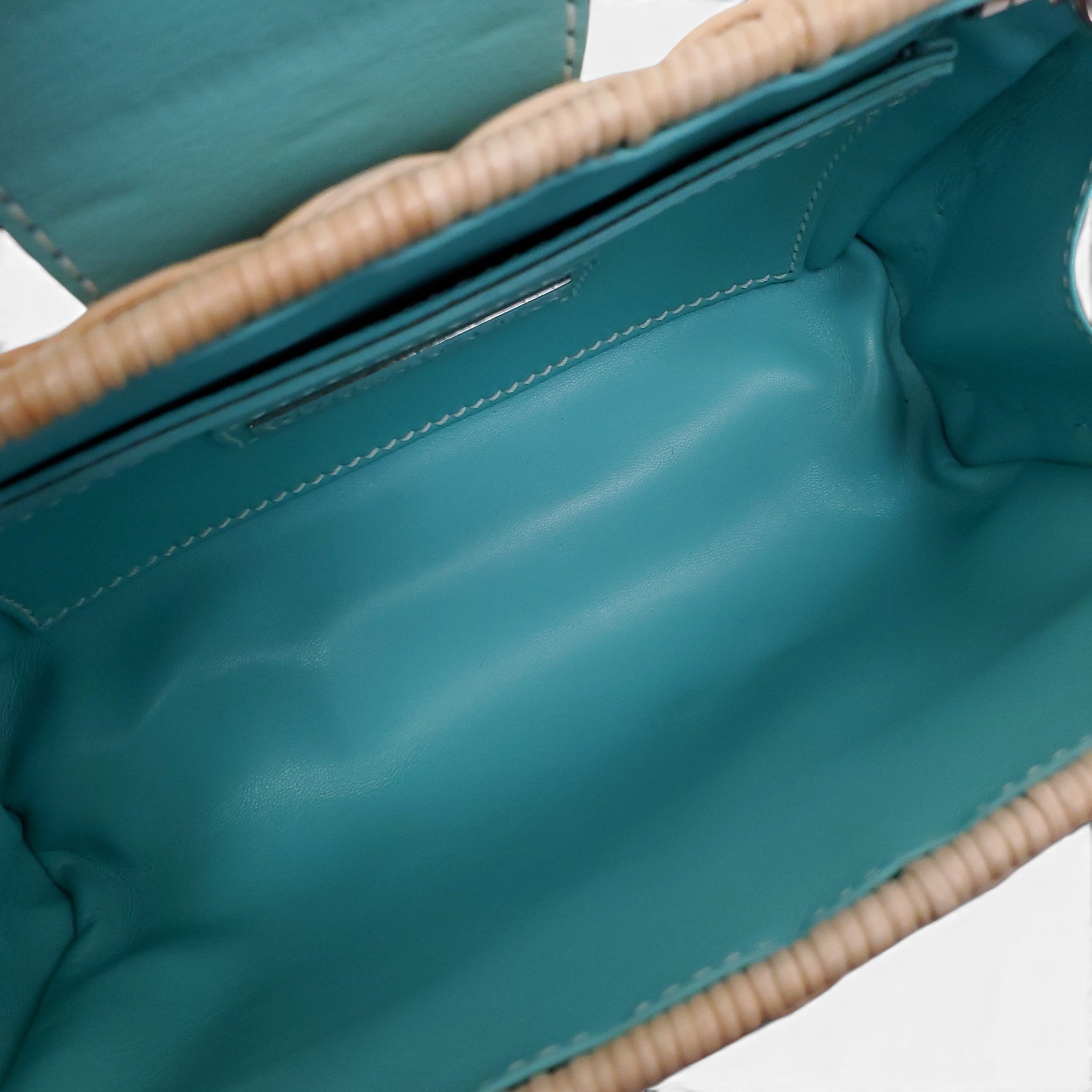 TIFFANY & CO. WICKER CLUTCH BAG