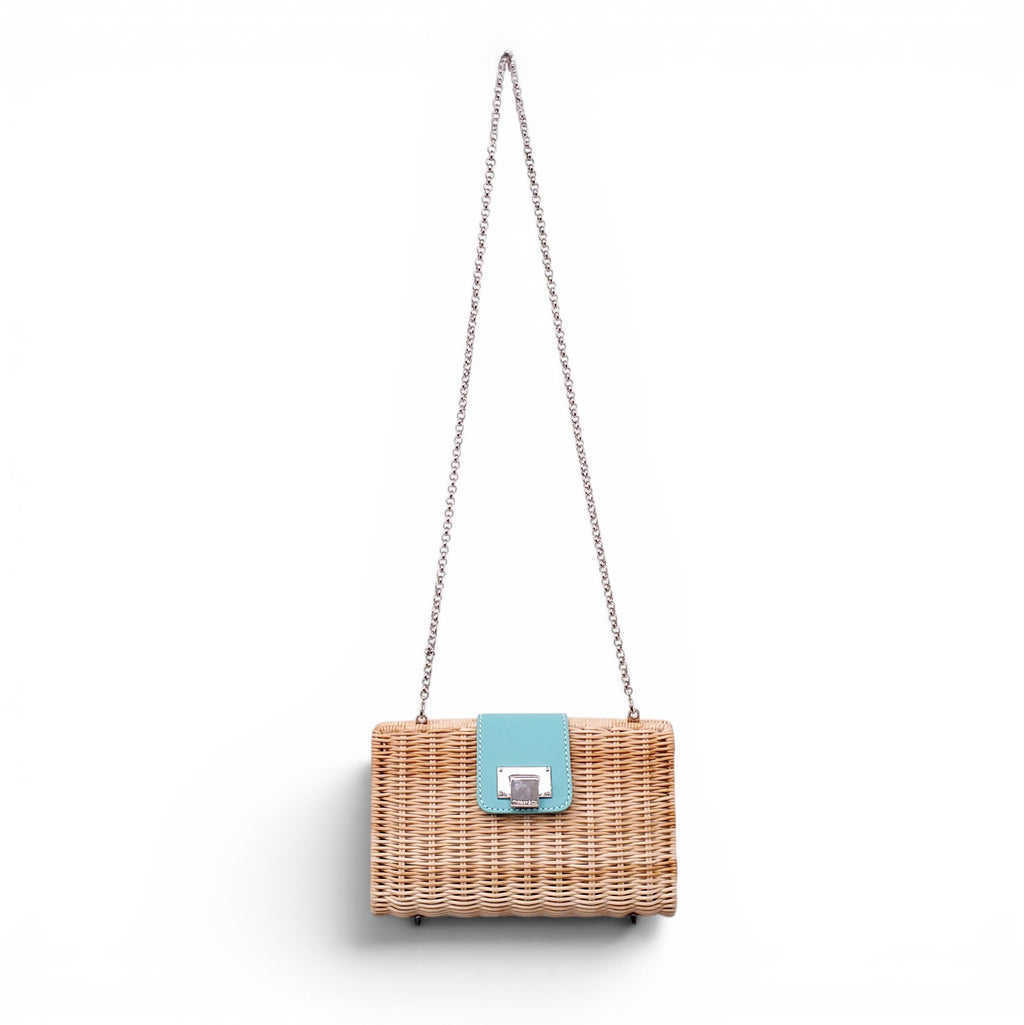 TIFFANY & CO. WICKER CLUTCH BAG