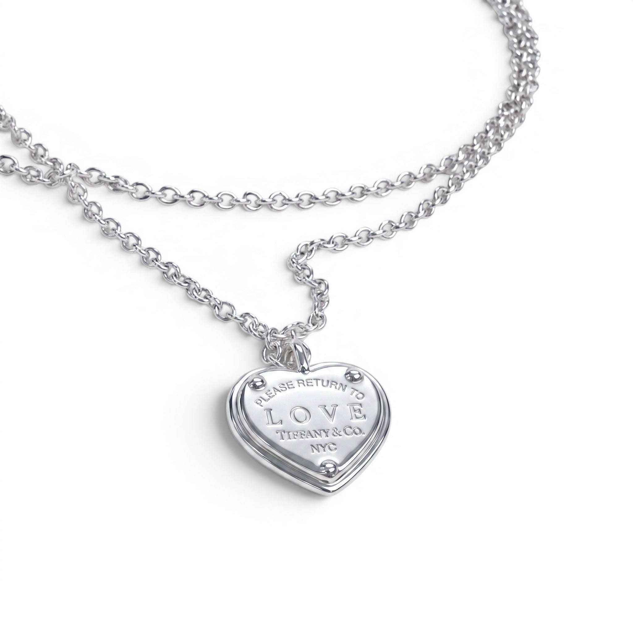 TIFFANY & CO LOVE HEART CHARM BRACELET