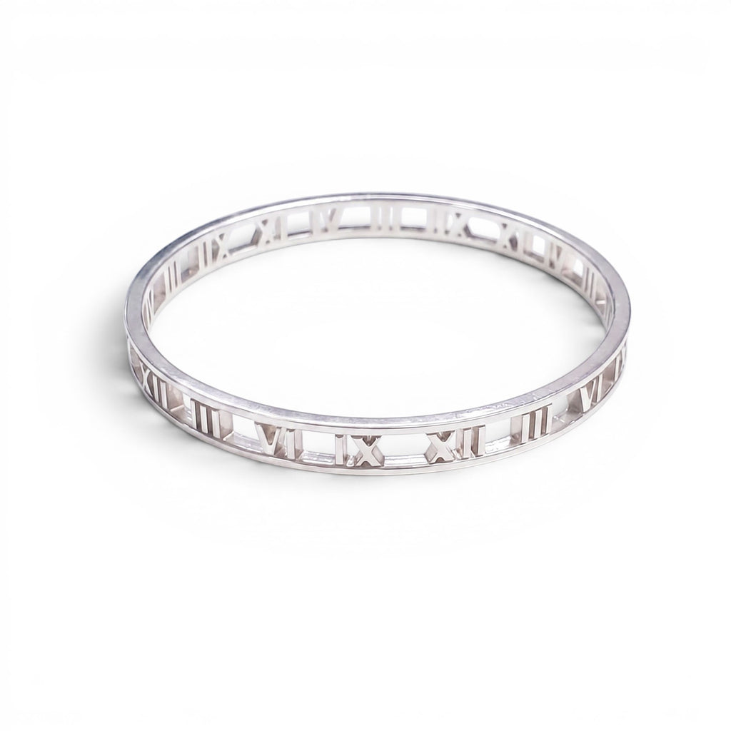 TIFFANY & CO SILVER ATLAS BANGLE BRACELET
