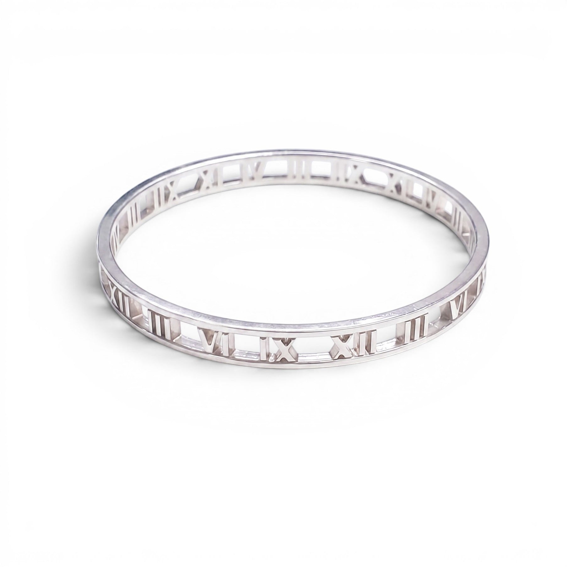 TIFFANY & CO SILVER ATLAS BANGLE BRACELET