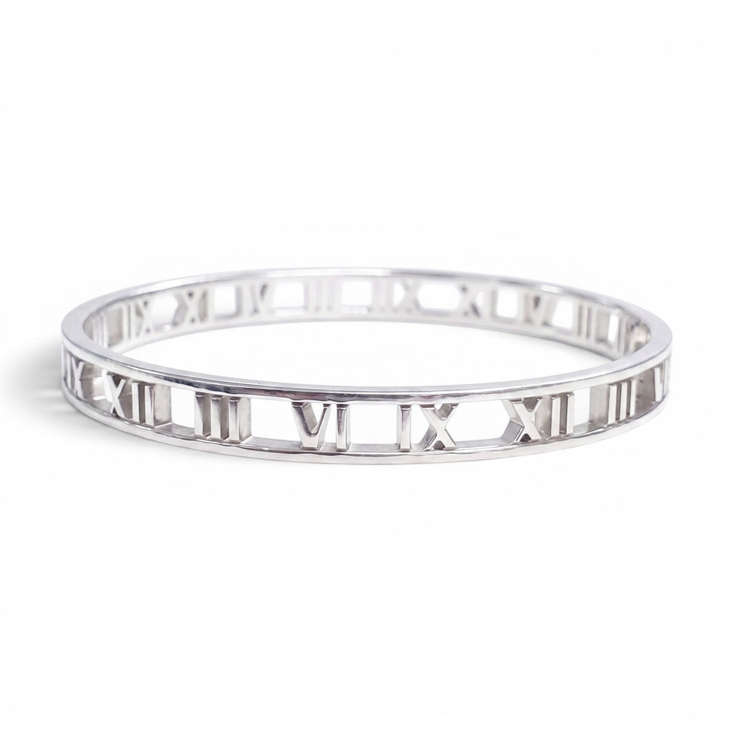 TIFFANY & CO SILVER ATLAS BANGLE BRACELET