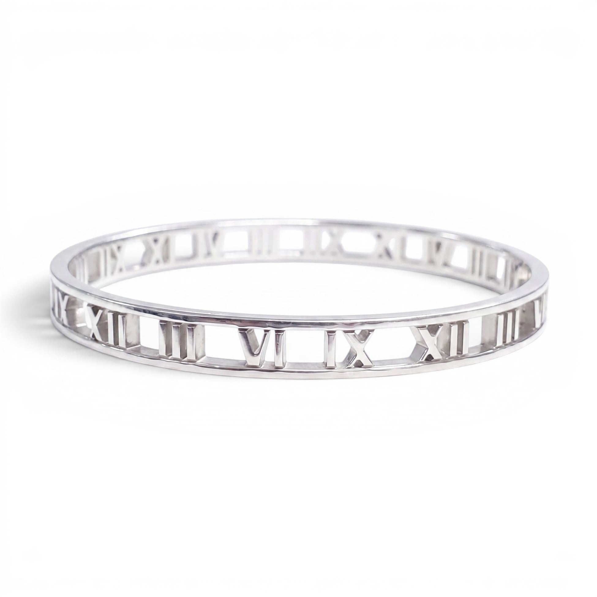 TIFFANY & CO SILVER ATLAS BANGLE BRACELET