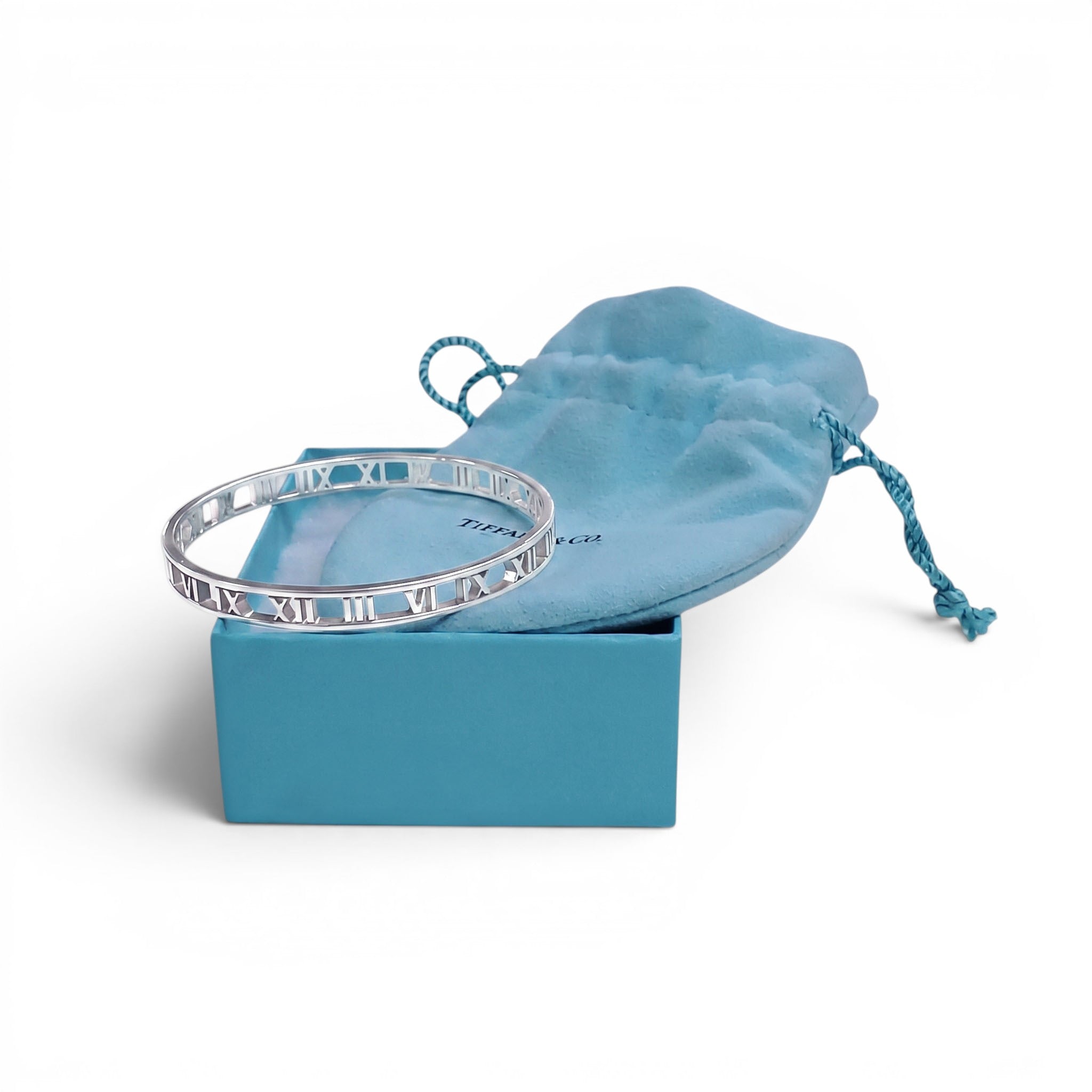 TIFFANY & CO SILVER ATLAS BANGLE BRACELET