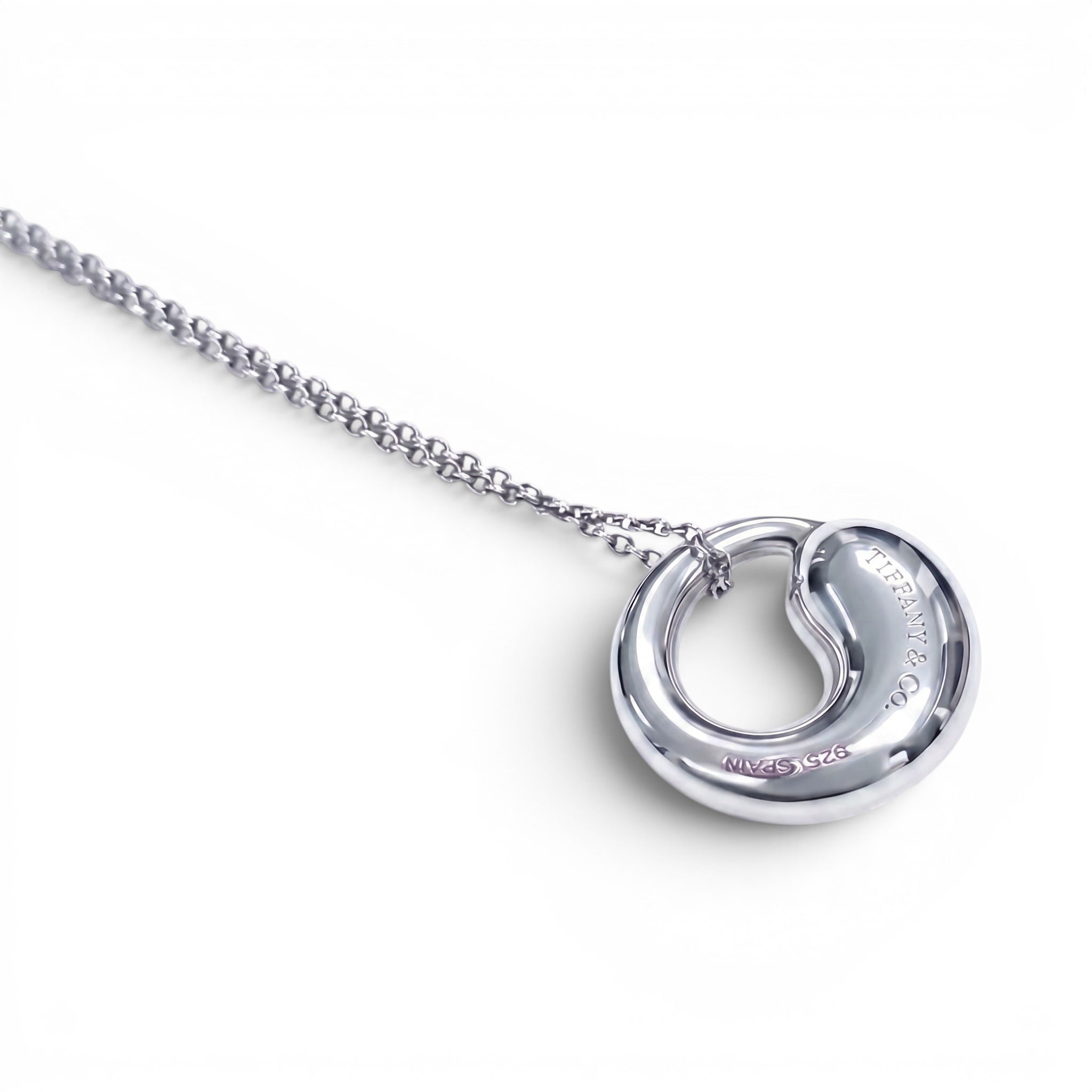 TIFFANY & CO SILVER ETERNAL CIRCLE NECKLACE