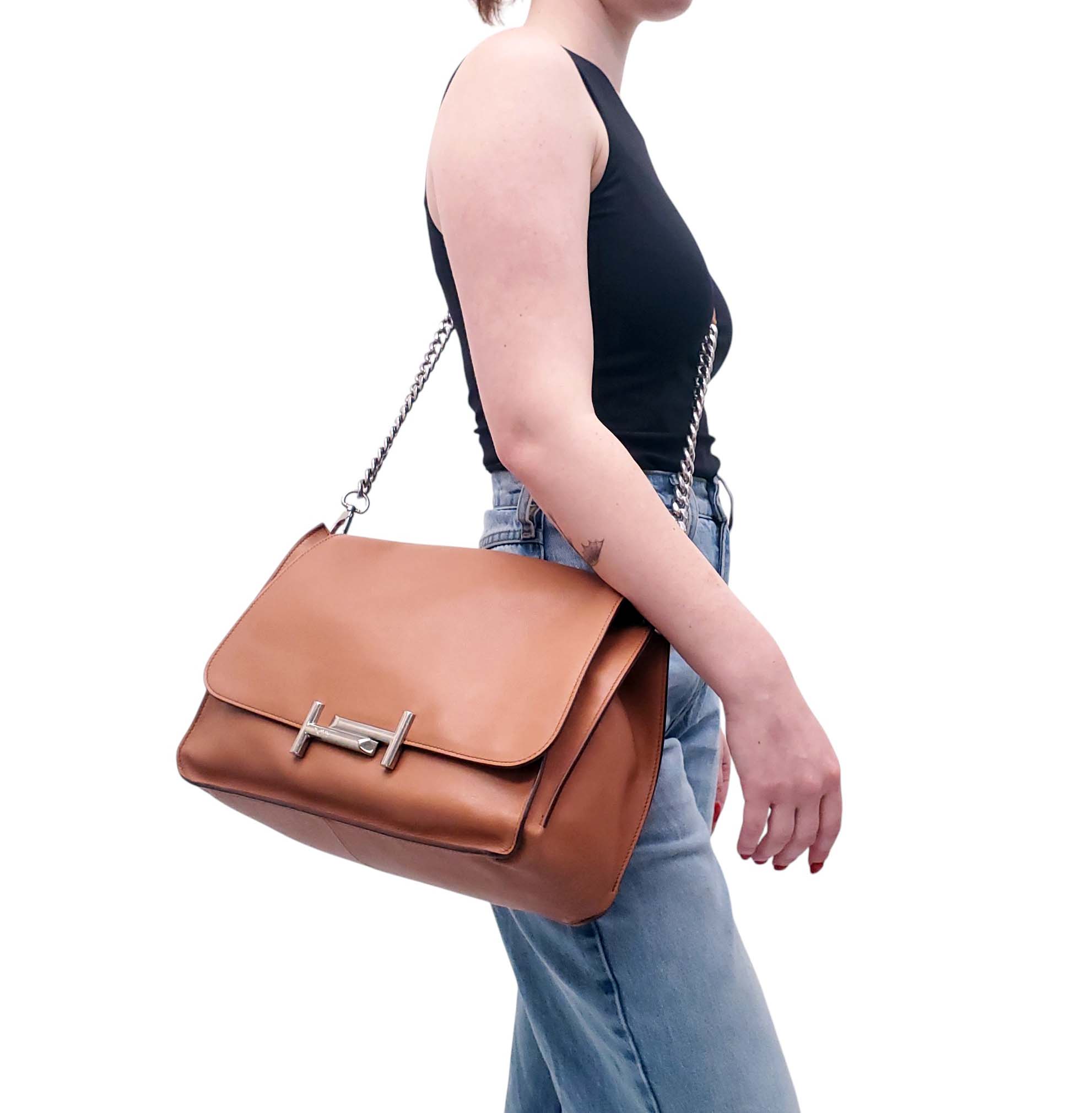 TOD'S BORSA A SPALLA T MARRONE BAG