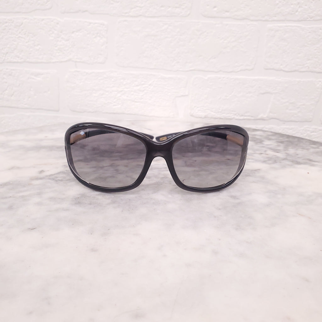TOM FORD BLACK AND GOLD SUNGLASSES