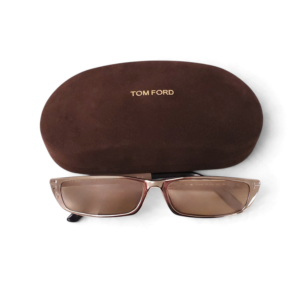 TOM FORD GOLD THIN SUNGLASSES
