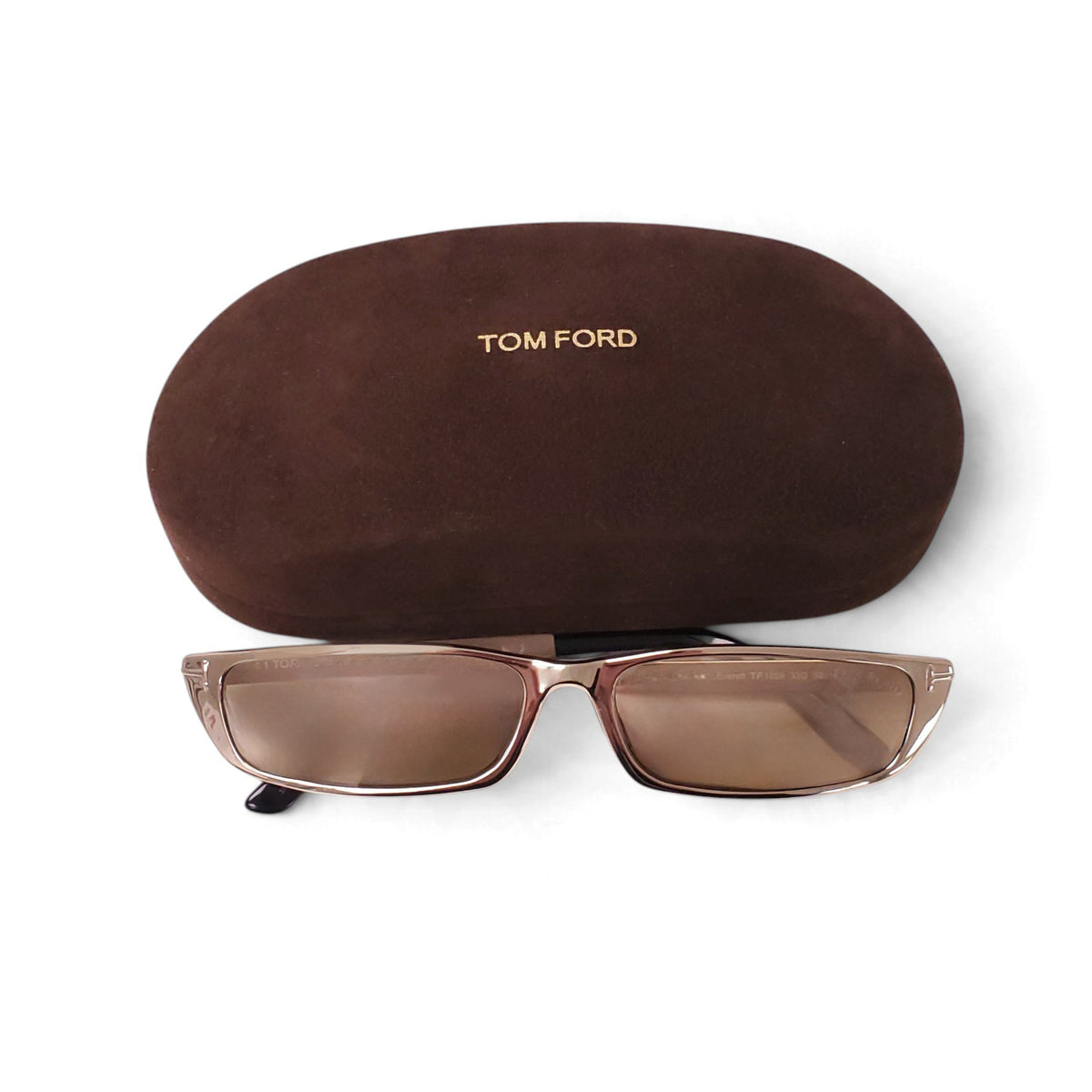 TOM FORD GOLD THIN SUNGLASSES