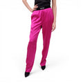 TOM FORD HOT PINK SILK LOGO PANTS - SIZE M