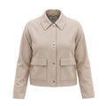 TOTÊME CROPPED COTTON JACKET - SIZE 36 (US 4)