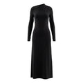 TOTÊME DRAPED JERSEY DRESS IN BLACK - SIZE XS