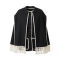 TOTÊME EMBROIDERED SCARF JACKET - SIZE 32 (US 0)