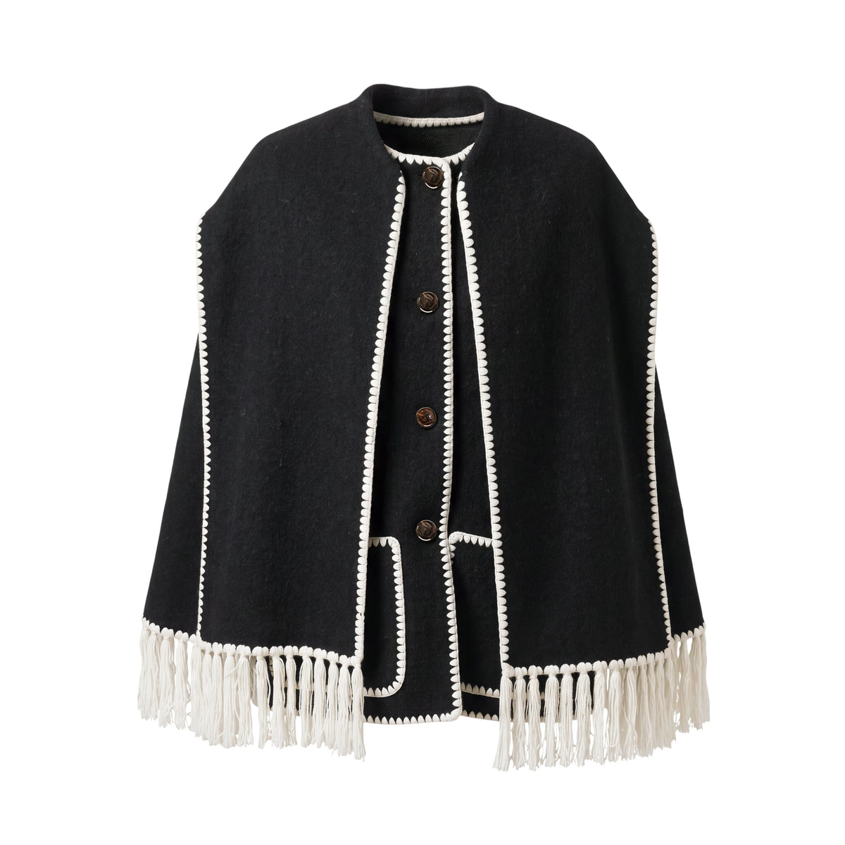 TOTÊME EMBROIDERED SCARF JACKET - SIZE 32 (US 0)