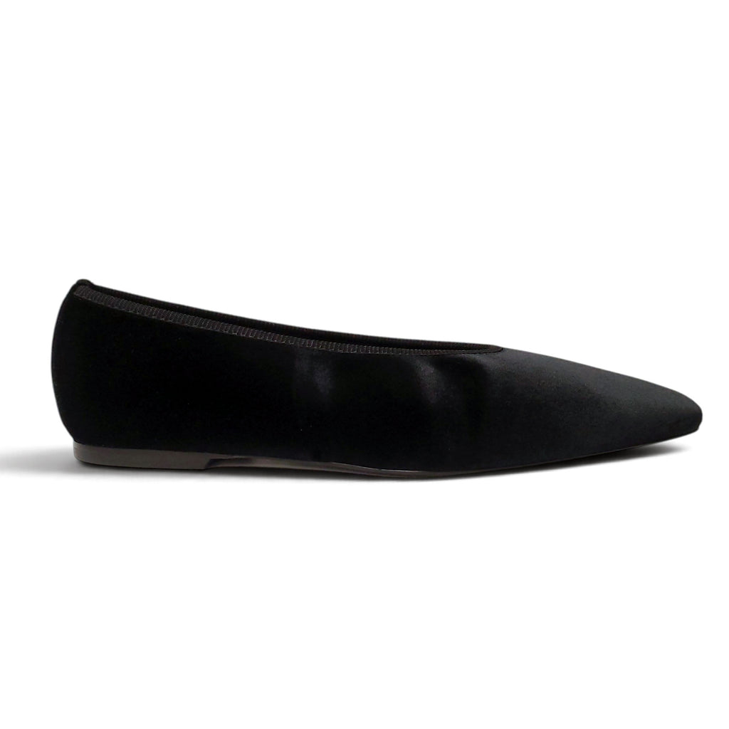 TOTÊME MINIMALIST VELVET BALLERINA FLATS - SIZE 39