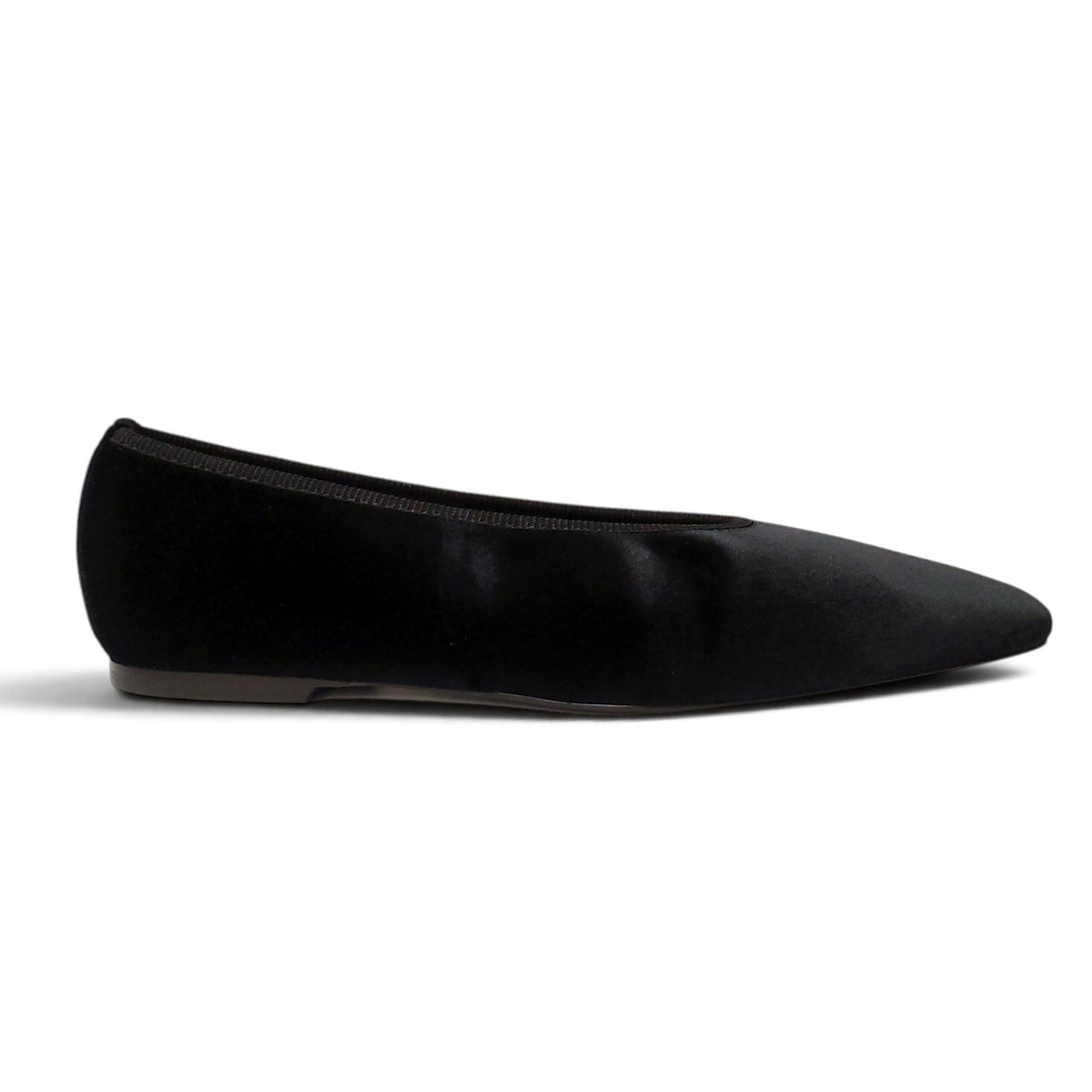 TOTÊME MINIMALIST VELVET BALLERINA FLATS - SIZE 39
