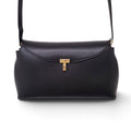 TOTEME T-LOCK LEATHER BAG IN BLACK