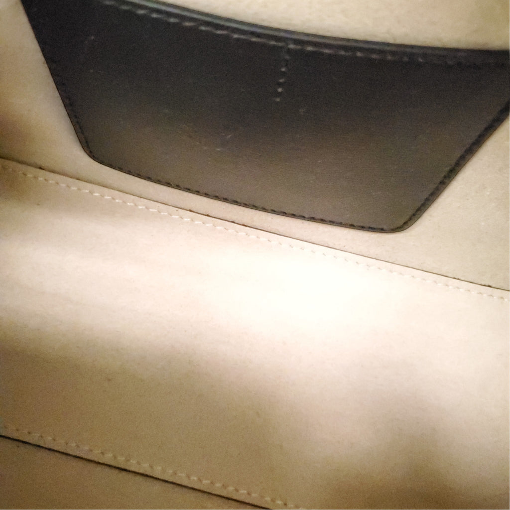 TOTEME T-LOCK LEATHER BAG IN BLACK