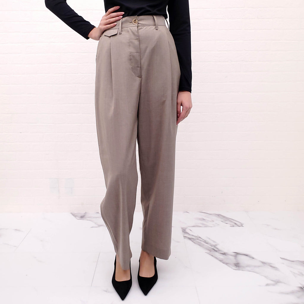 TOTEME TAUPE PANTS - SIZE 36