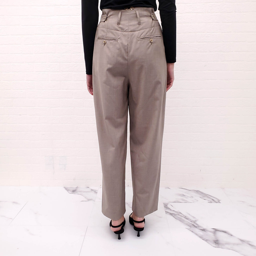 TOTEME TAUPE PANTS - SIZE 36