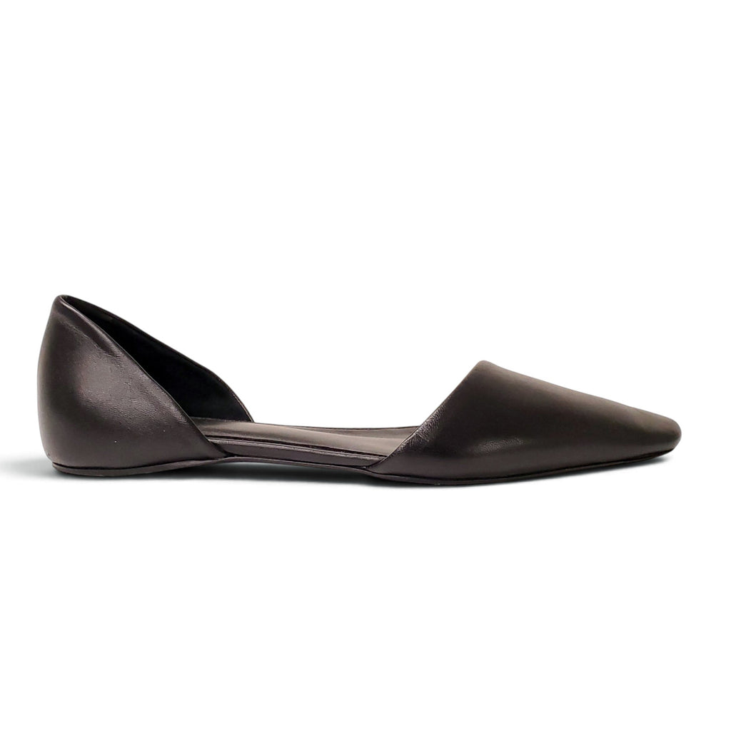 TOTÊME THE ASYMMETRIC D'ORSAY FLAT IN LEATHER - SIZE 42