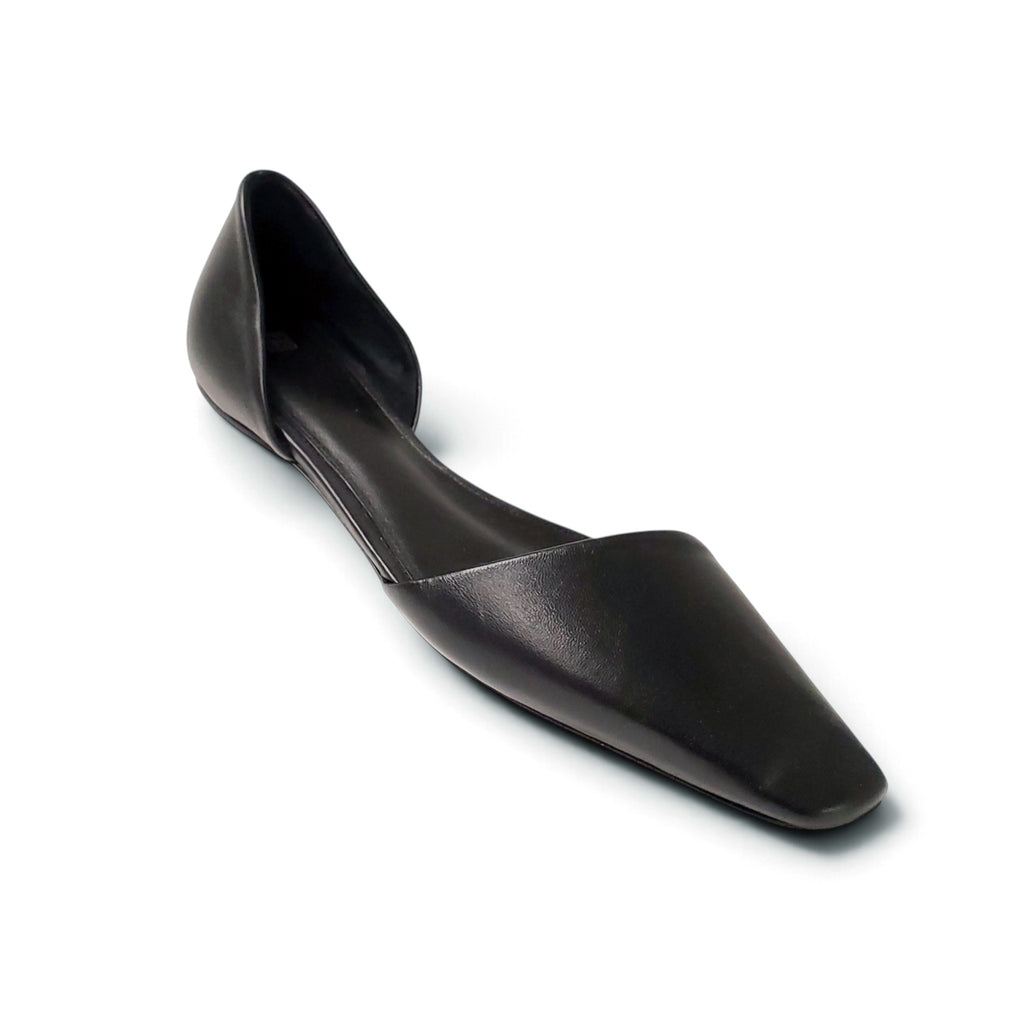 TOTÊME THE ASYMMETRIC D'ORSAY FLAT IN LEATHER - SIZE 42
