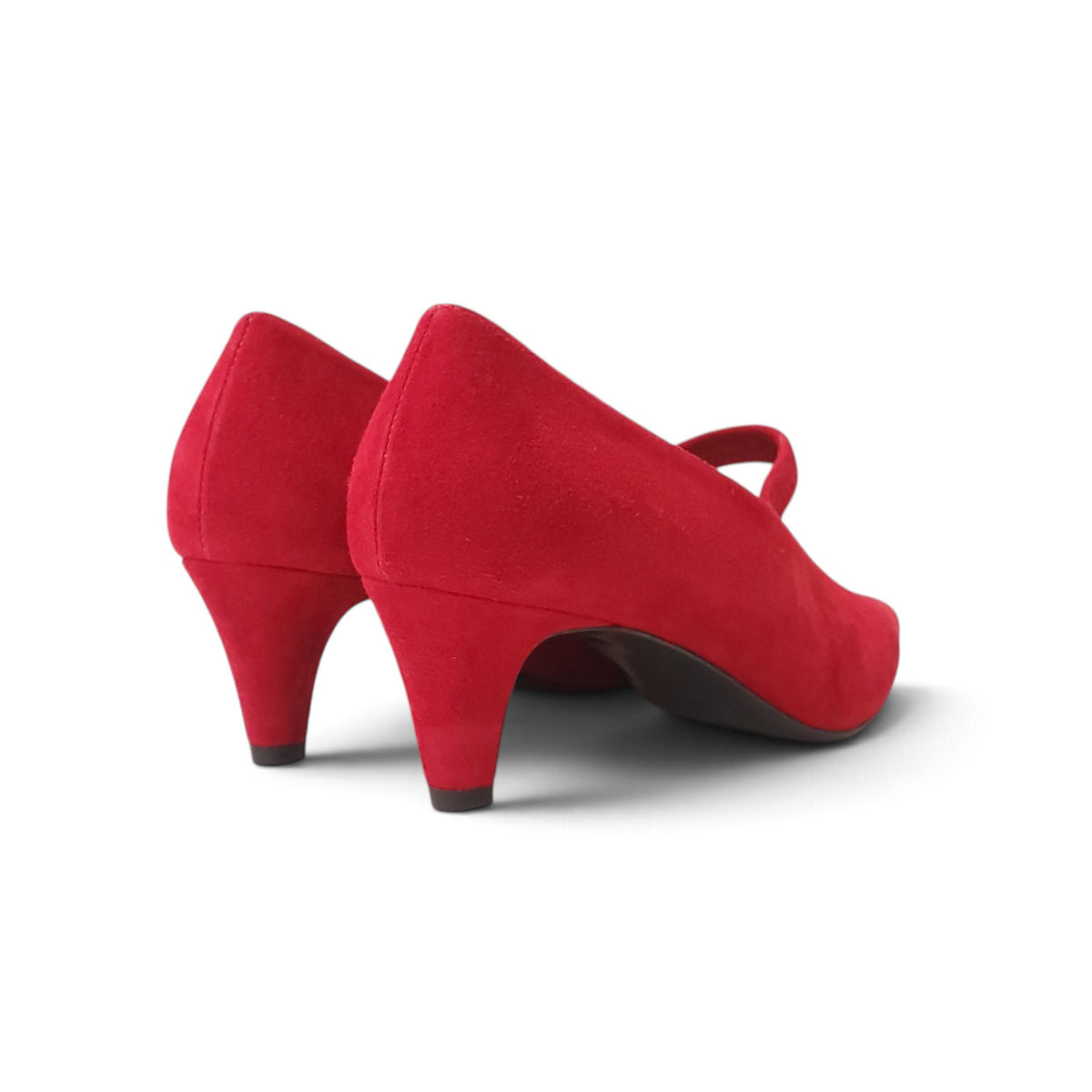 TOTÊME THE MARY JANES SUEDE IN RED - SIZE 39