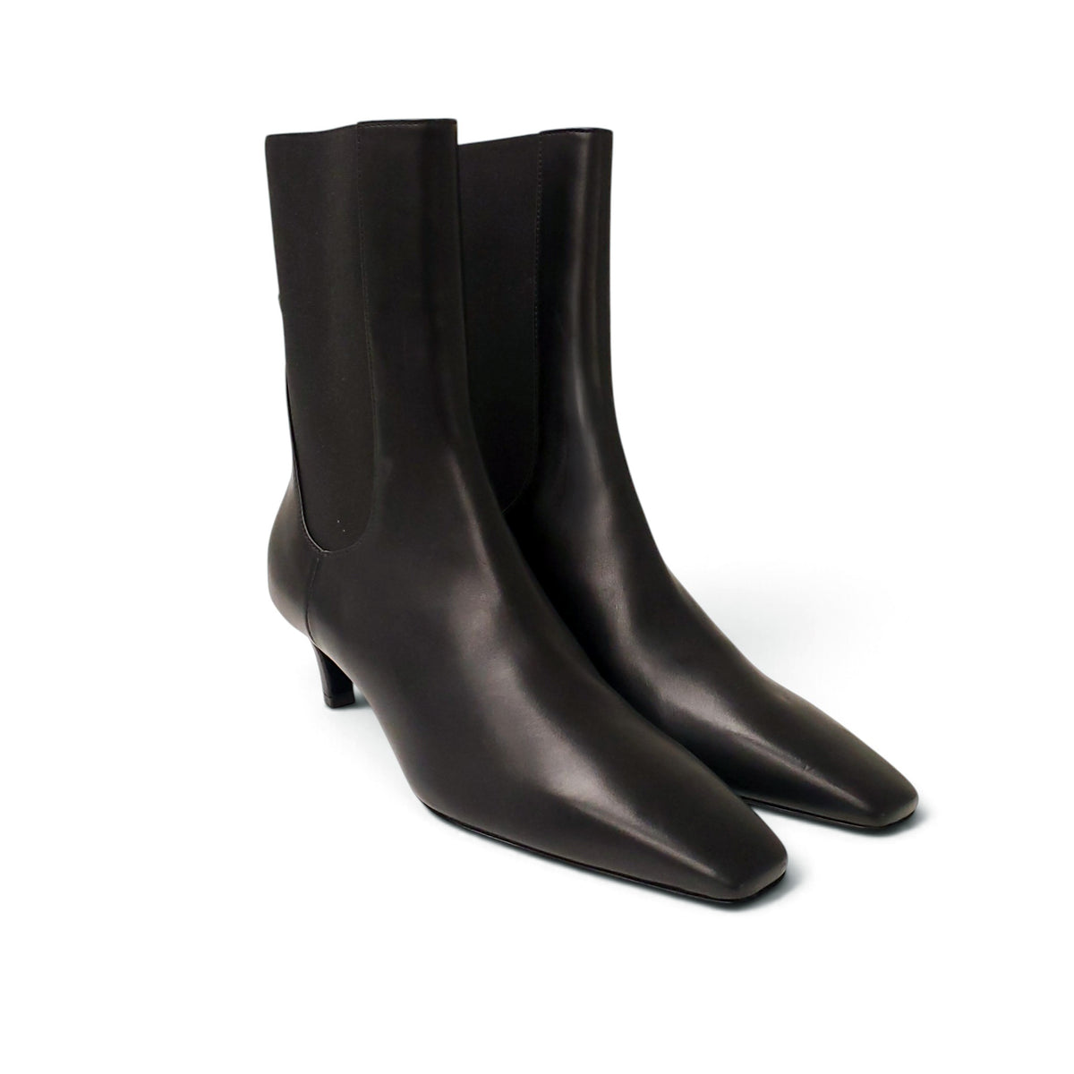 TOTÊME THE MID HEEL LEATHER BOOT - SIZE 39