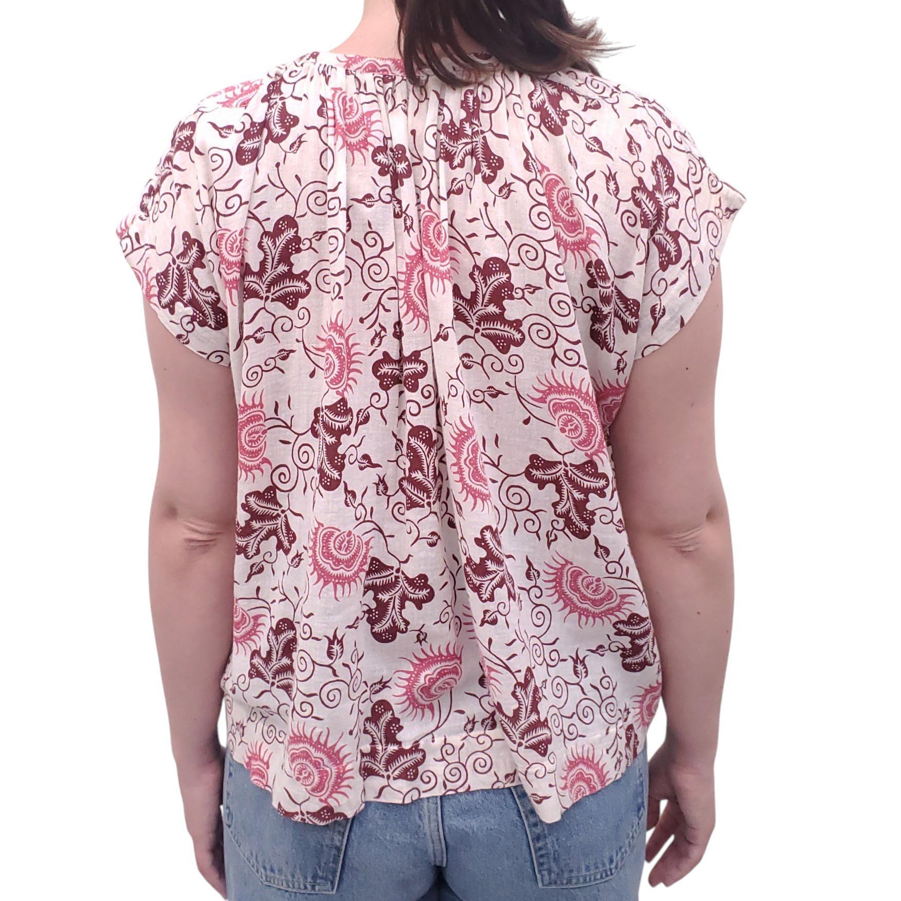 ULLA JOHNSON COTTON BLOUSE - SIZE 0