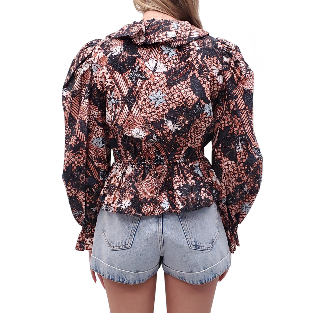 ULLA JOHNSON 'KALILA' BLOUSE - SIZE 8