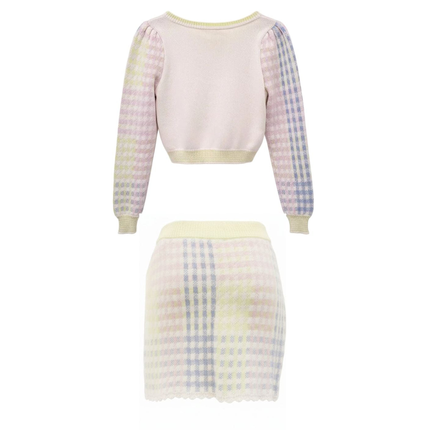 LOVESHACKFANCY GINGHAM SKIRT SET - SIZE M/L