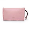 VALENTINIO PINK ROCKSTUD WRISTLET CLUTCH