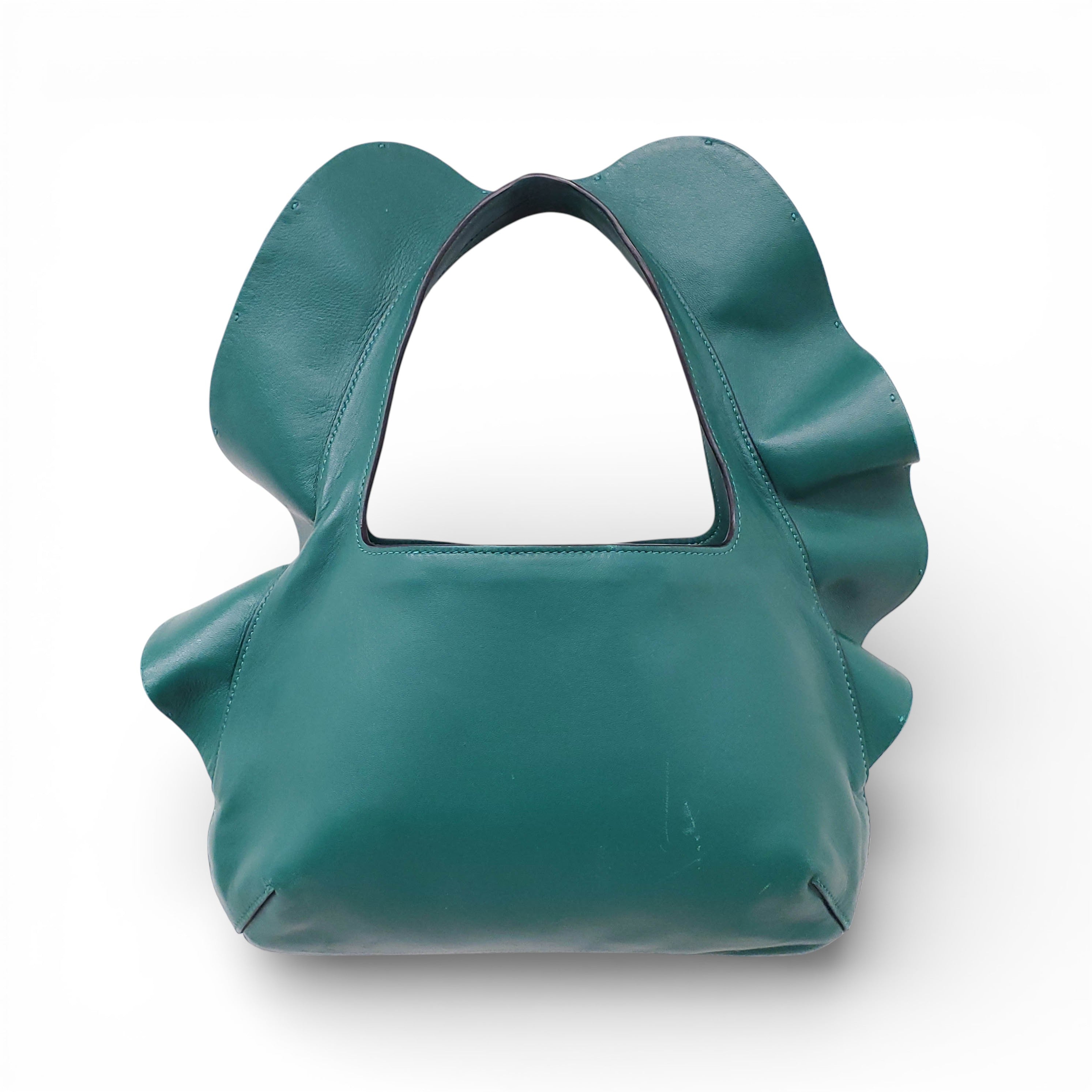 VALENTINO ATELIER 04 RUCHED RUFFLE HOBO BAG