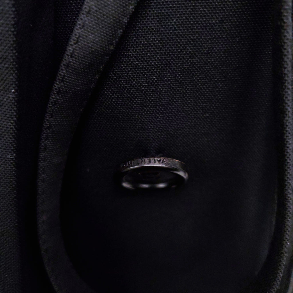VALENTINO BLACK BLAZER JACKET WITH TIE DETAIL - SIZE 44