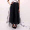 VALENTINO BLACK TULLE SKIRT - SIZE 40