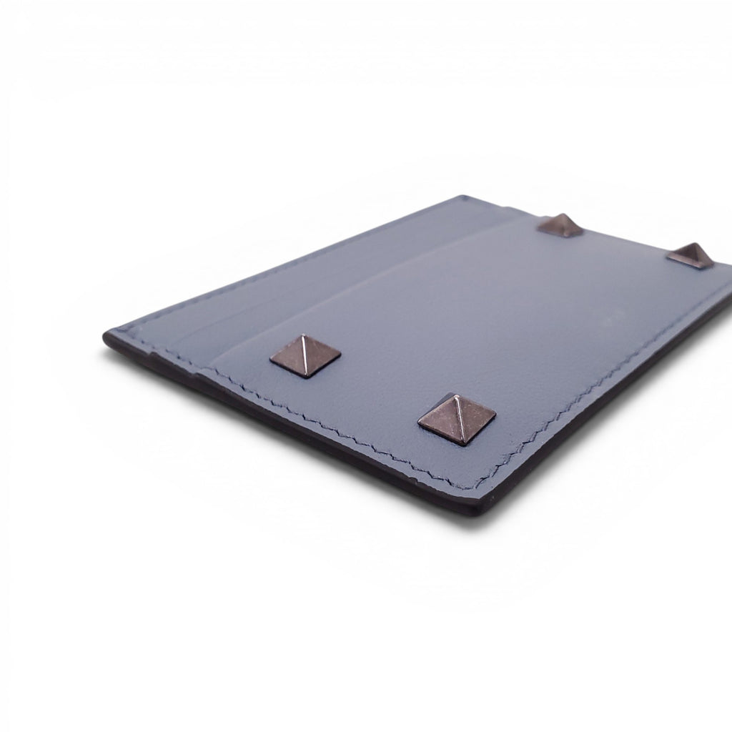 VALENTINO BLUE ROCKSTUD CARD HOLDER