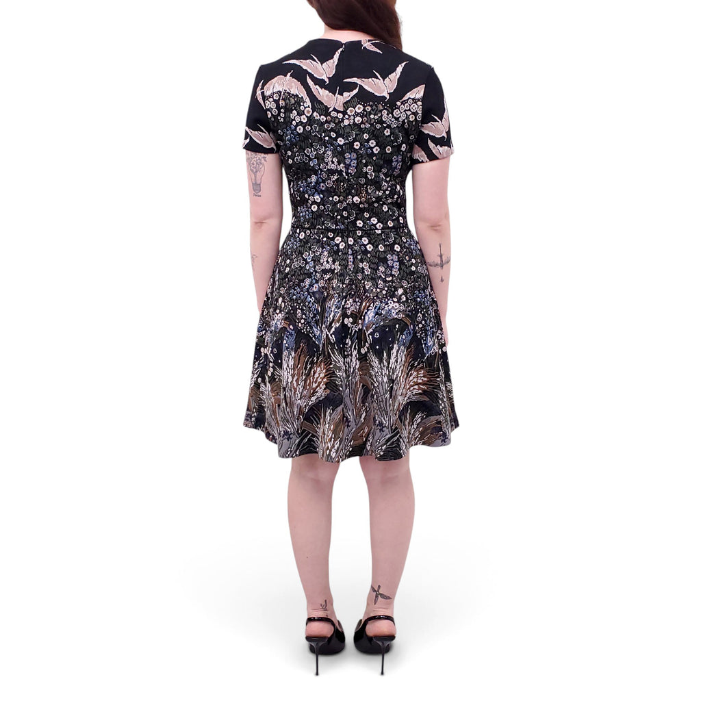 VALENTINO FLORAL EMBROIDERED DRESS - SIZE M