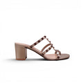 VALENTINO GOLD ROCKSTUD SANDALS - SIZE 39
