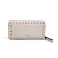 VALENTINO SAGE GREEN ROCKSTUD ZIP-AROUND WALLET