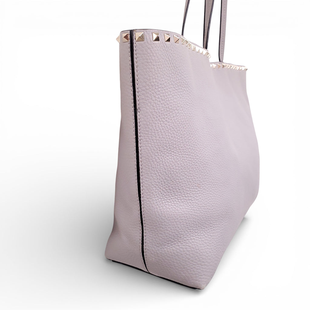 VALENTINO GREY ROCKSTUD TOTE