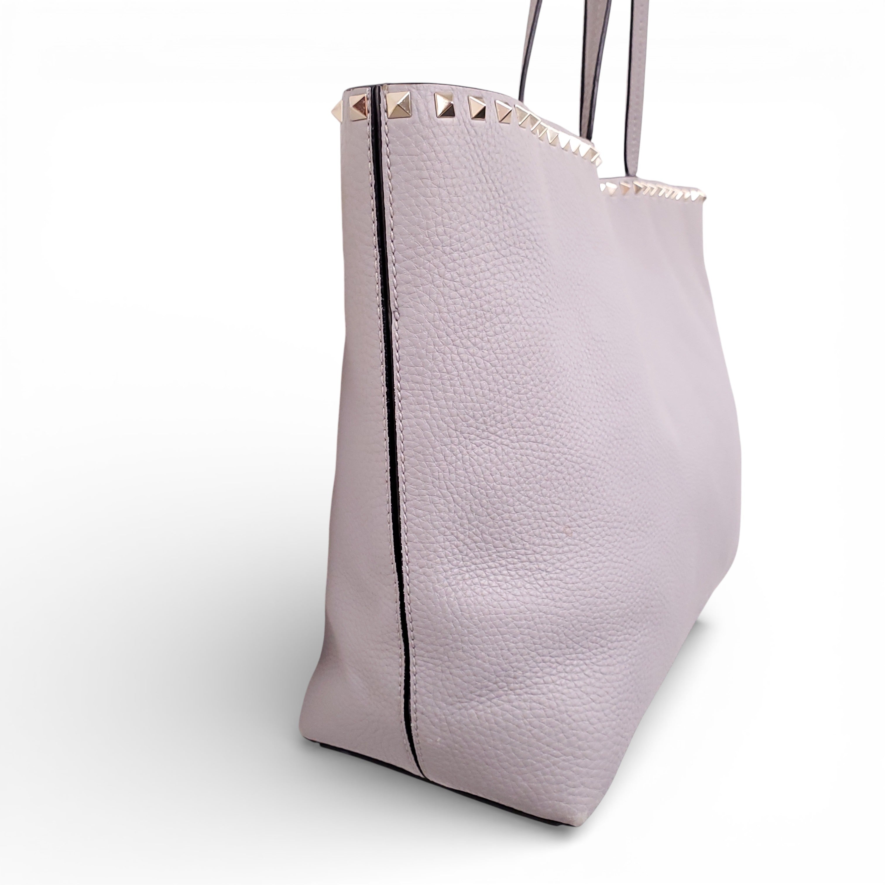 VALENTINO GREY ROCKSTUD TOTE