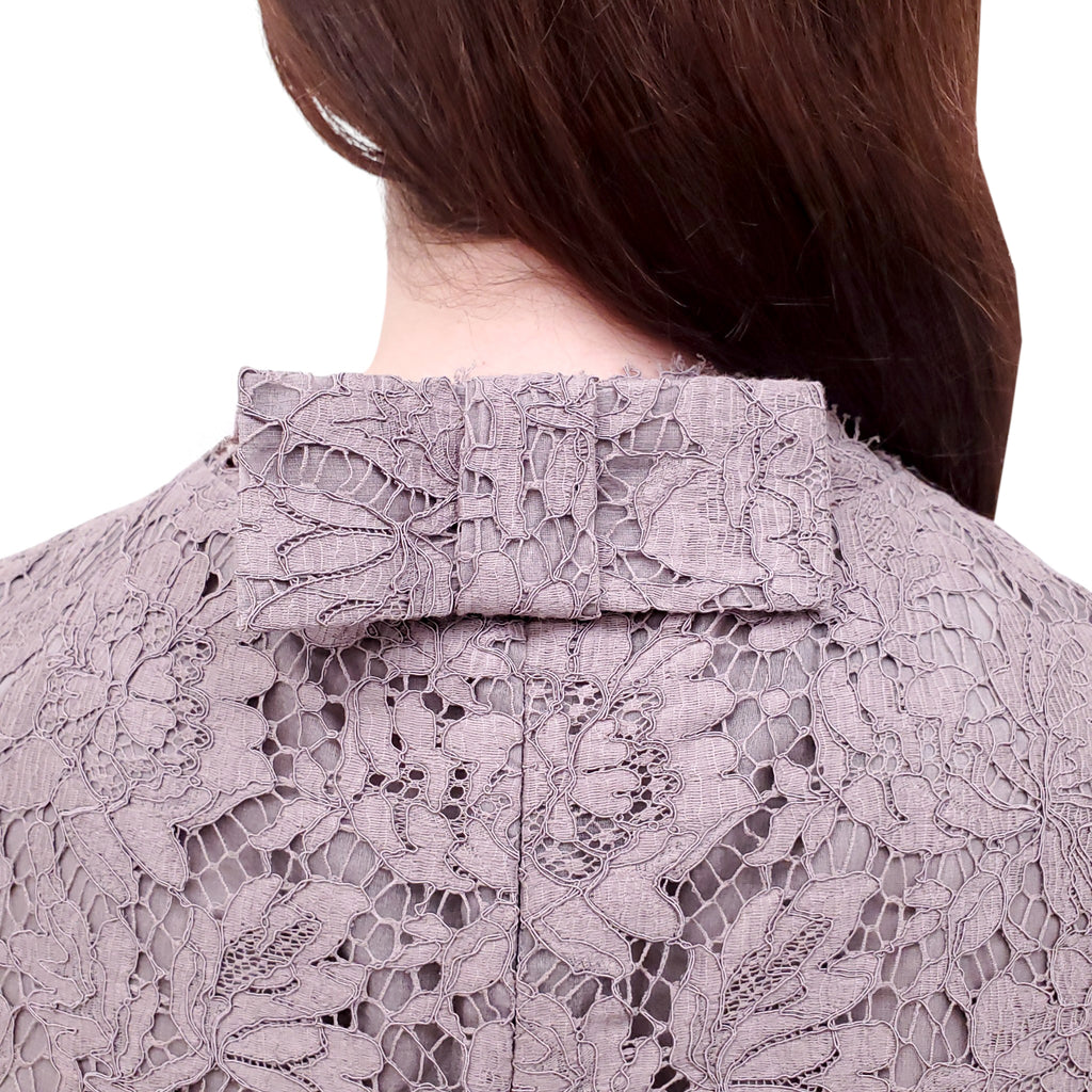 VALENTINO LILAC LACE DRESS - SIZE 42