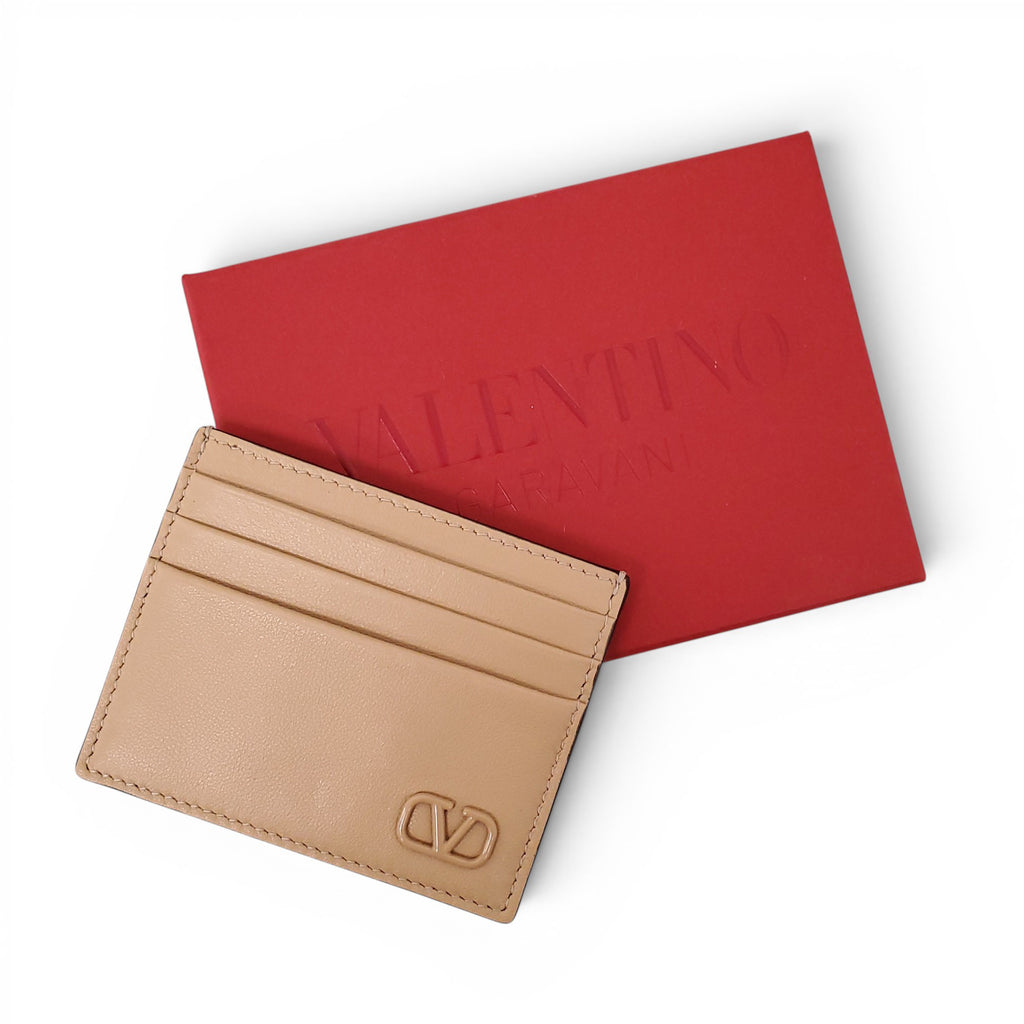 VALENTINO NUDE LOGO CARD HOLDER