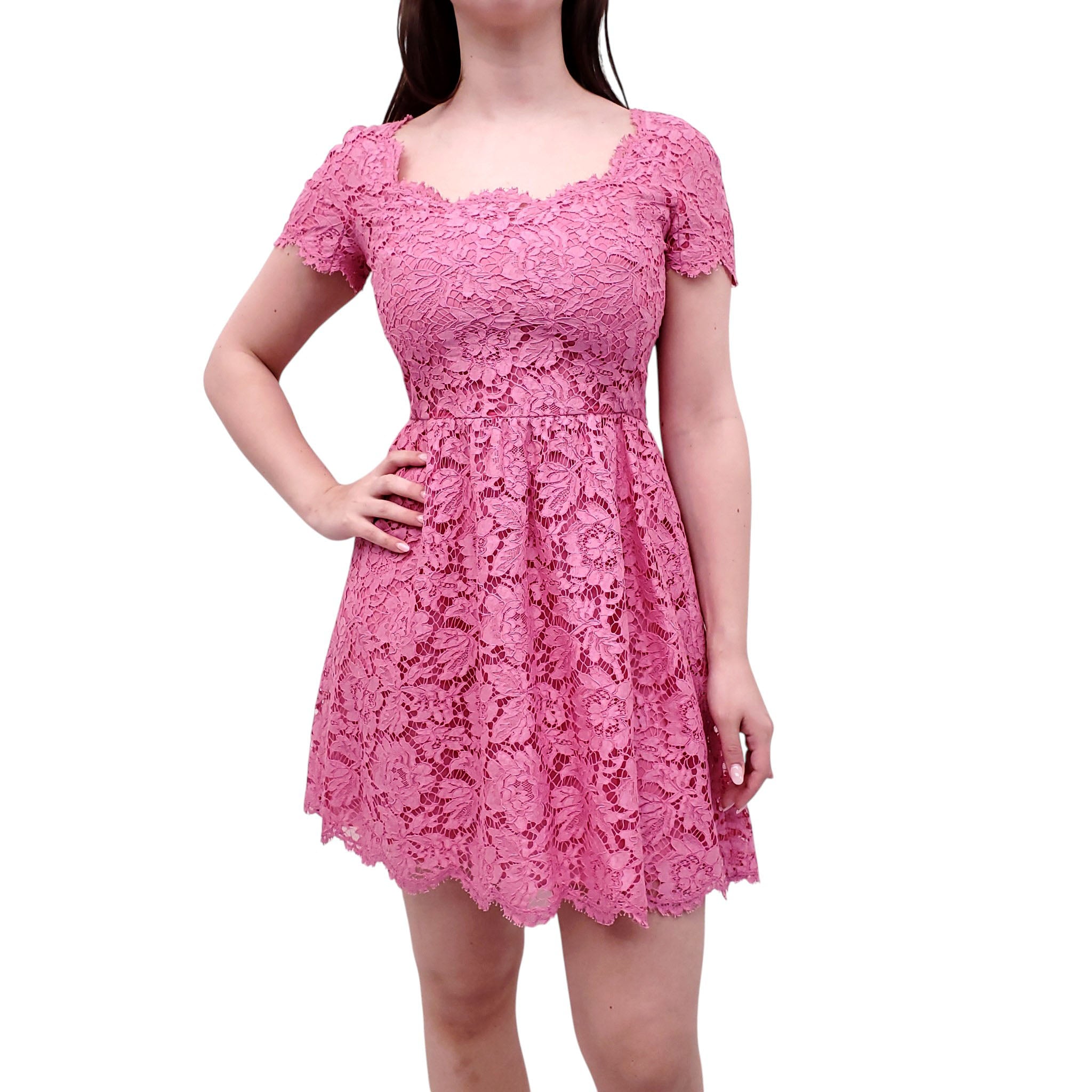 pink lace valentino dress Valentino