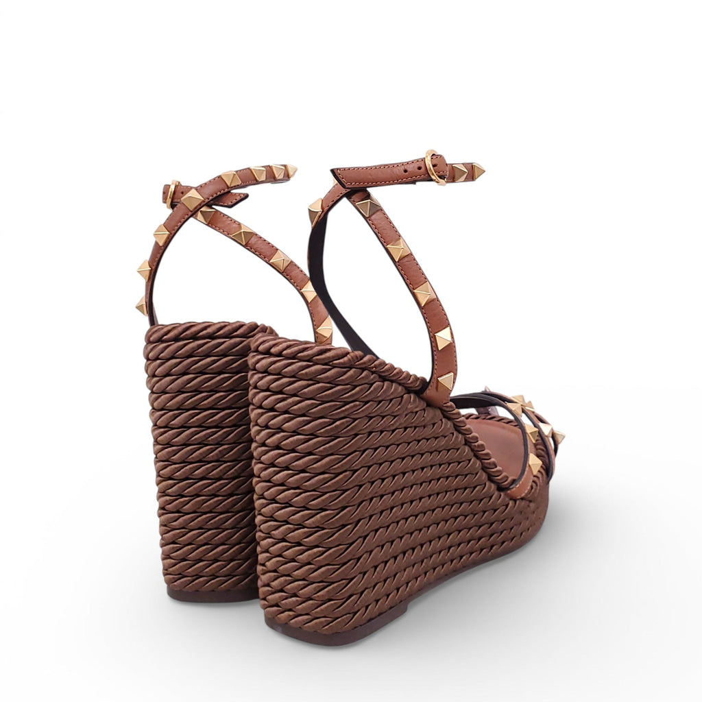 VALENTINO ROCKSTUD WEDGES - SIZE 40