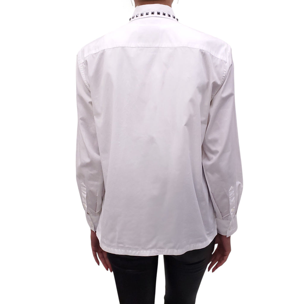 VALENTINO WHITE ROCKSTUD BLOUSE - SIZE 6