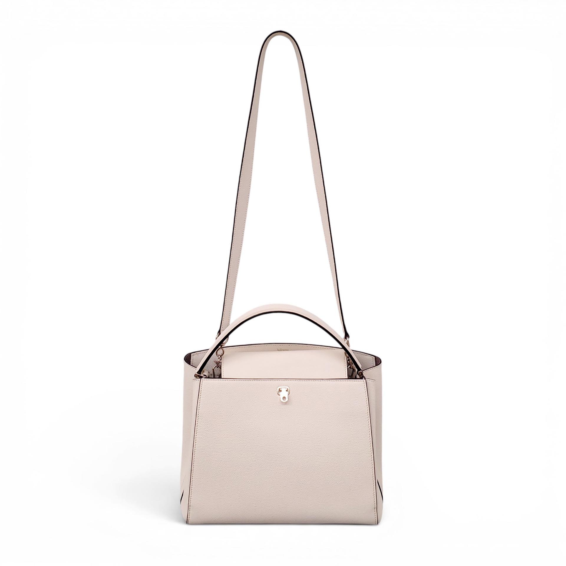 VALEXTRA MEDIUM CREAM BRERA PURSE