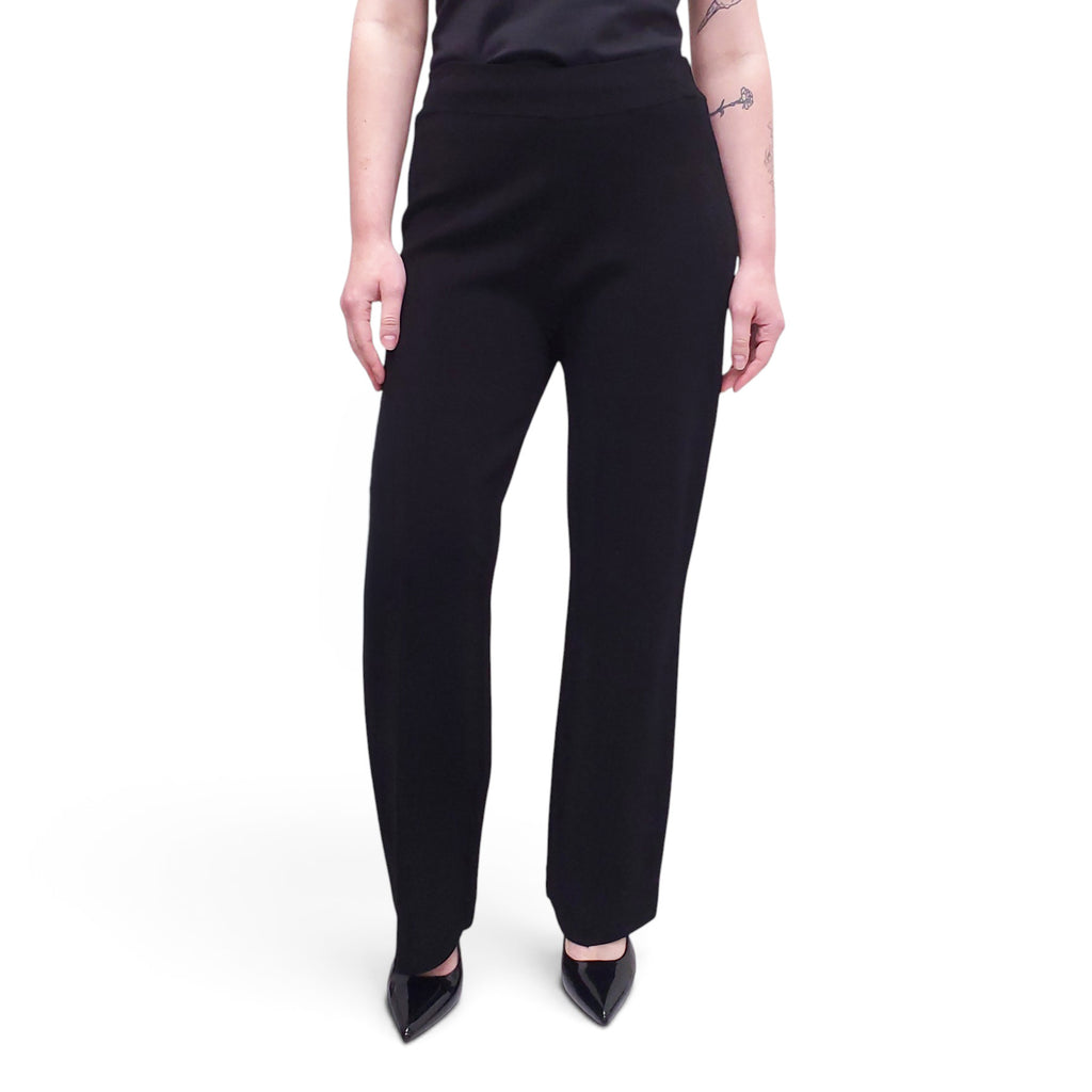 VERONICA BEARD BLACK STRETCH - KNIT PANTS - SIZE L