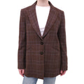 VERONICA BEARD BROWN PLAID BLAZER - SIZE 10